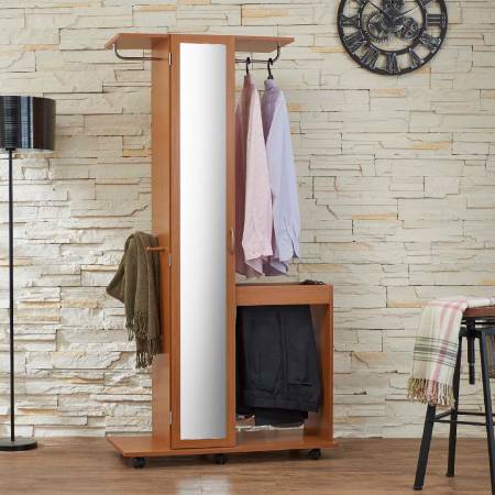 left hook design, more places hanging clothes.